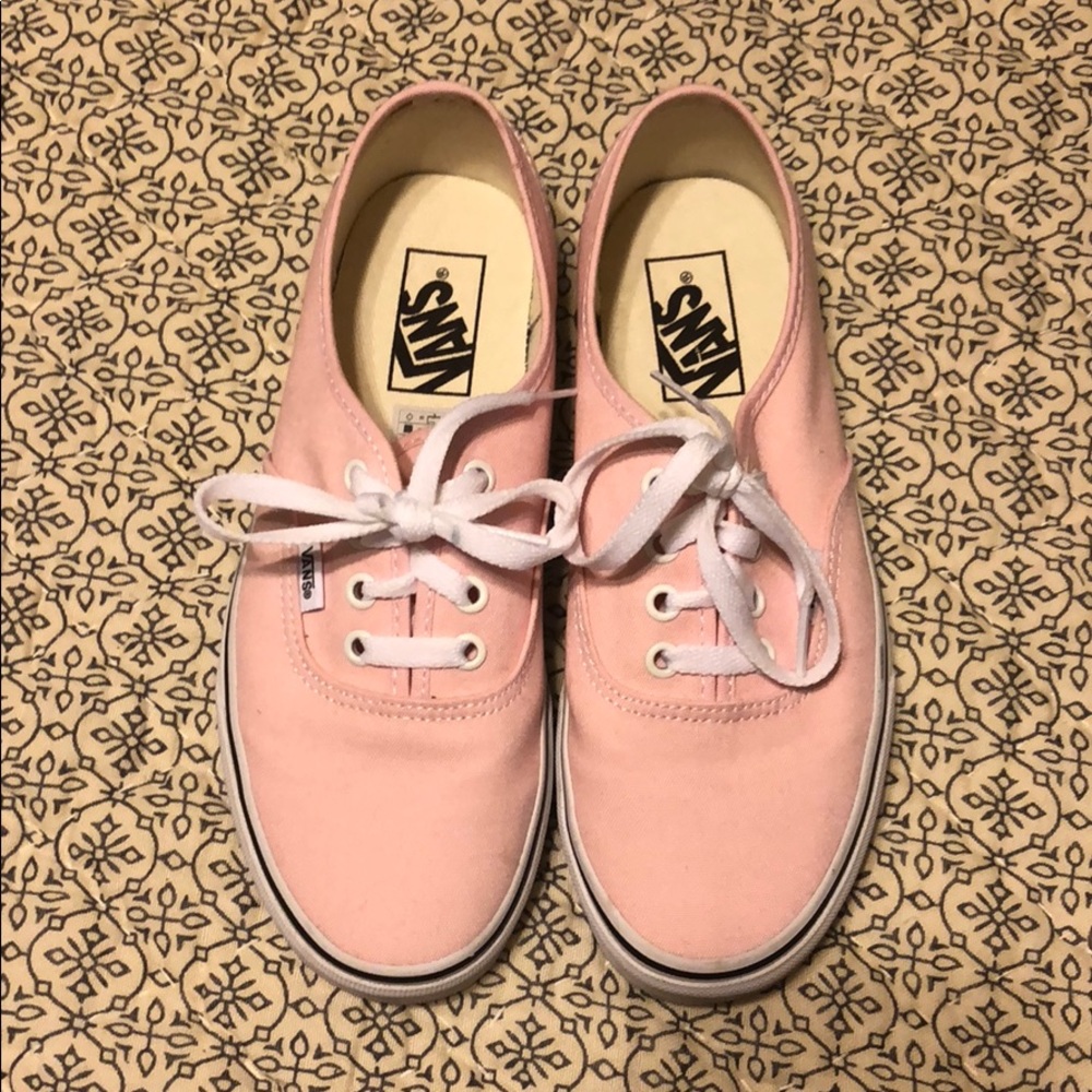Baby Pink classic Vans shoes Size 7.5